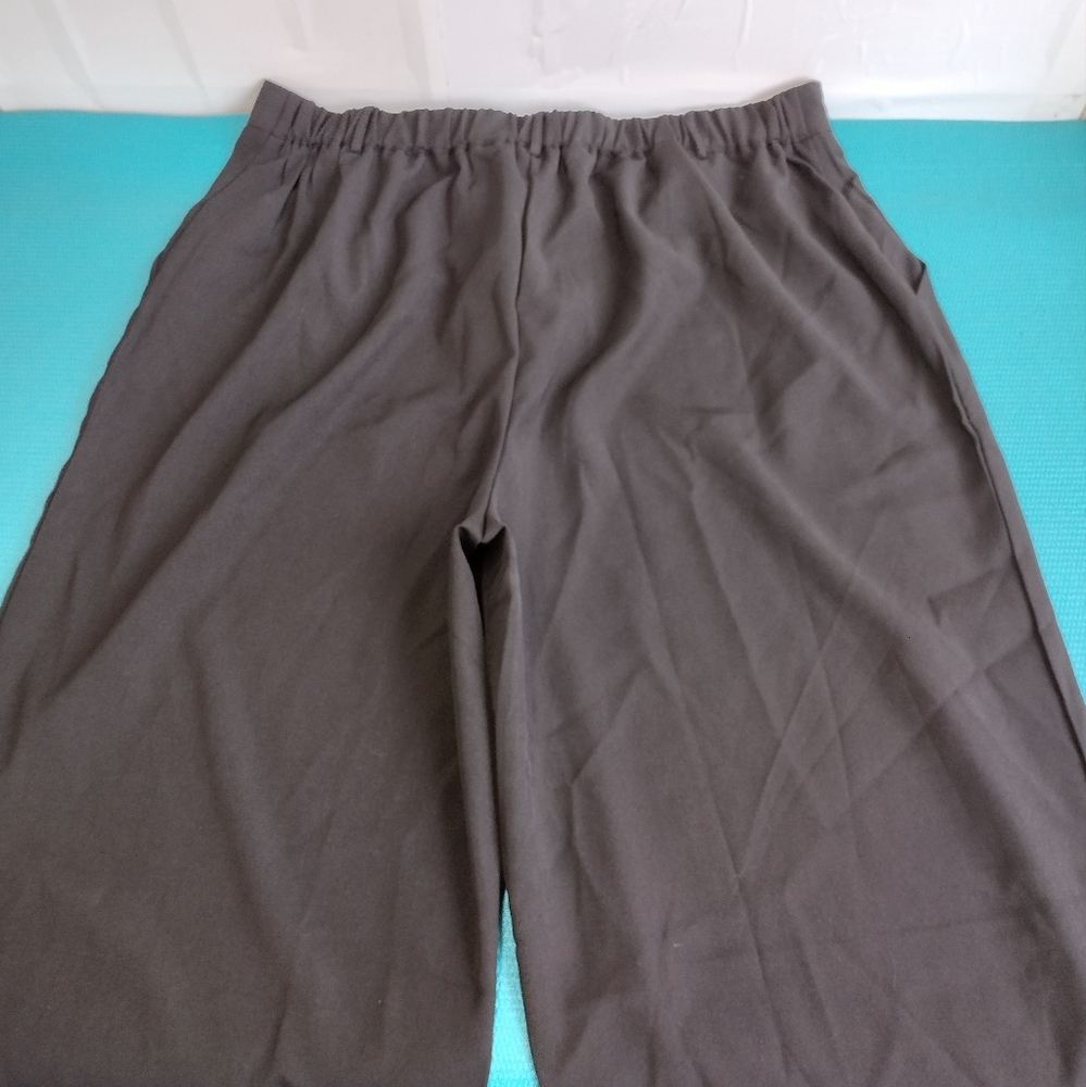 NWT Cider Womens Wide Leg High Rise Pleated Trousers Pants Elastic Waist 3XL - Picture 11 of 13